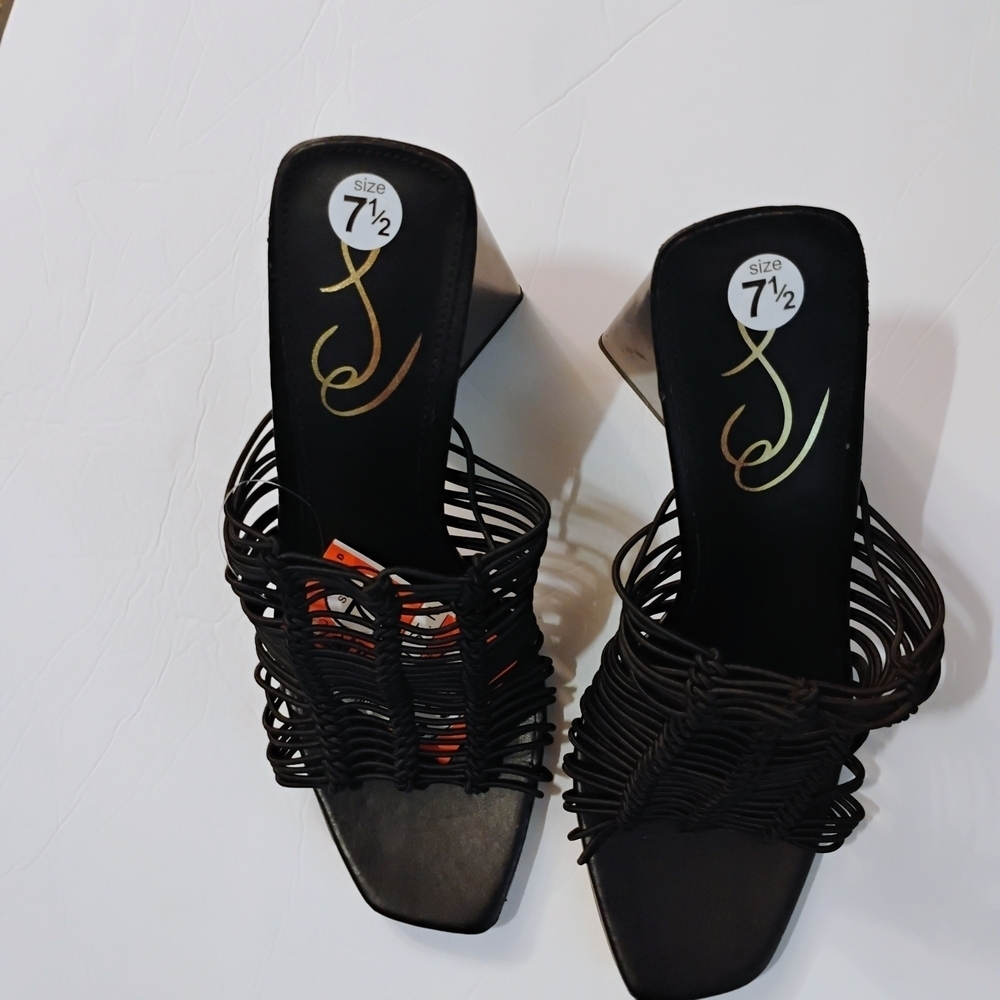 *Sam Edelman LAURETTE MODEL  Black Heels with‎ Strappy Design.Brand New